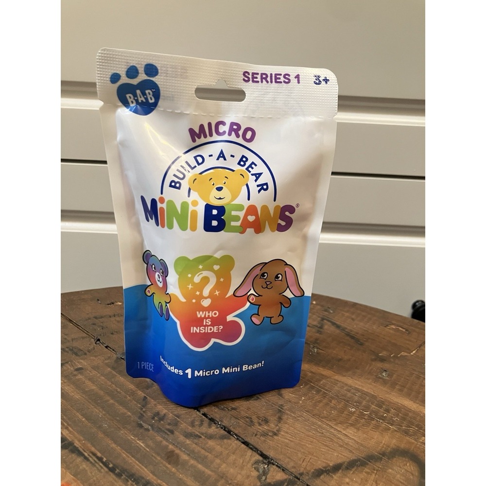 Build-A-Bear Mini Beans Micro Series 1 Blind Bag NEW Sealed Plush Toy